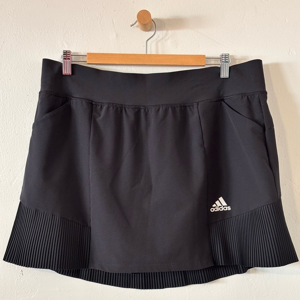adidas Women's Sport Performance Primegreen Tennis Golf Black Skort Sz. XL - Picture 4 of 14